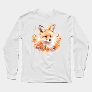 cute fox Long Sleeve T-Shirt